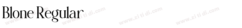 Blone Regular字体转换 Blone Regular字体转换